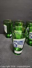 MaxSold Auction: Rolling Rock Green Pint Glasses, Set of 6 - Welland (Ontario, Canada) SELLER MANAGED Reseller Online Auction - Welland  Street