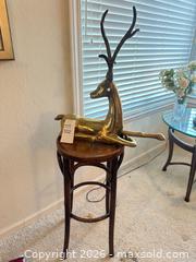 MaxSold Auction: Brass Tone Heavy Deer Sculpture - San Jose (California, USA) SELLER MANAGED Estate Sale Online Auction - Halkins Drive