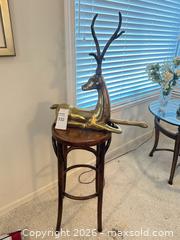 MaxSold Auction: Brass Tone Heavy Deer Sculpture - San Jose (California, USA) SELLER MANAGED Estate Sale Online Auction - Halkins Drive