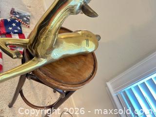 MaxSold Auction: Brass Tone Heavy Deer Sculpture - San Jose (California, USA) SELLER MANAGED Estate Sale Online Auction - Halkins Drive