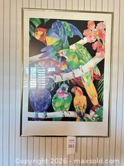 MaxSold Auction: Framed Art Print: Birds Jungle  - San Jose (California, USA) SELLER MANAGED Estate Sale Online Auction - Halkins Drive