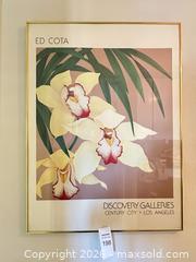 MaxSold Auction: Framed Art Print Floral Discovery Galleries  - San Jose (California, USA) SELLER MANAGED Estate Sale Online Auction - Halkins Drive