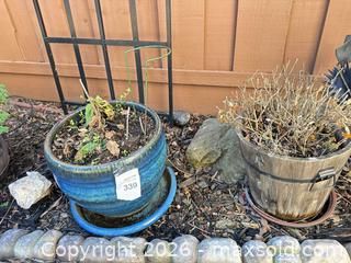 MaxSold Auction: Lot of 2 Small/Medium Sized pots  - San Jose (California, USA) SELLER MANAGED Estate Sale Online Auction - Halkins Drive