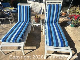 MaxSold Auction: Lot of Patio Chairs + Succulent Pot  - San Jose (California, USA) SELLER MANAGED Estate Sale Online Auction - Halkins Drive