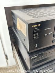 MaxSold Auction: Lot of Stereo Speaker System Onkyo Sony  - San Jose (California, USA) SELLER MANAGED Estate Sale Online Auction - Halkins Drive