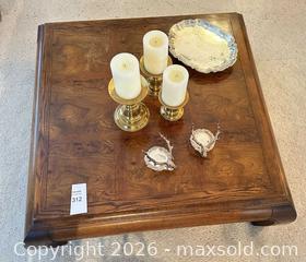 MaxSold Auction: MCM Coffee Table Heavy + Decor  - San Jose (California, USA) SELLER MANAGED Estate Sale Online Auction - Halkins Drive