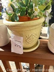 MaxSold Auction: Small Lot of Garden Pots / Decor  - San Jose (California, USA) SELLER MANAGED Estate Sale Online Auction - Halkins Drive