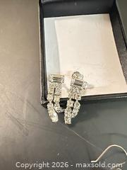 MaxSold Auction: 1940’s Vintage Rhinestone Multi-Row Necklace, Pendant & Earrings Lot - Calgary (Alberta, Canada) SELLER MANAGED Moving Online Auction - Varsville Place Northwest