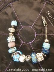 MaxSold Auction: 7-8 in Bracelet with sterling silver beads Blue, Pink & White Accents - Calgary (Alberta, Canada) SELLER MANAGED Moving Online Auction - Varsville Place Northwest