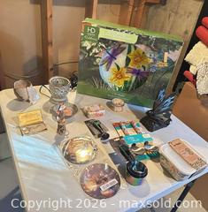 MaxSold Auction: Assorted Home Décor & Kitchenware Lot with Boxed Glass Birdbath - Calgary (Alberta, Canada) SELLER MANAGED Moving Online Auction - Varsville Place Northwest