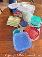 MaxSold Auction: Assorted Plastic & Silicone Food Storage Containers and Bags (16–30 pcs) - Calgary (Alberta, Canada) SELLER MANAGED Moving Online Auction - Varsville Place Northwest