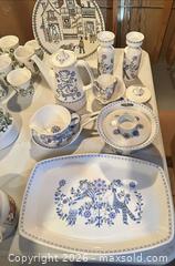 MaxSold Auction: Blue, Green & Brown Floral Dinnerware/Tea/Serving Set, 16-30 pcs - Calgary (Alberta, Canada) SELLER MANAGED Moving Online Auction - Varsville Place Nw