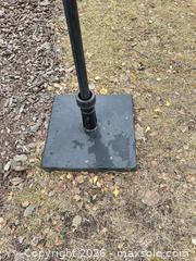 MaxSold Auction: Brown/Taupe Patio Umbrella with Base, 7–9 ft - Calgary (Alberta, Canada) SELLER MANAGED Moving Online Auction - Varsville Place Northwest