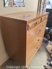 MaxSold Auction: Mid-Century Solid Wood 5-Drawer Dresser Chest, Light Maple - Calgary (Alberta, Canada) SELLER MANAGED Moving Online Auction - Varsville Place Northwest