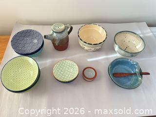 MaxSold Auction: Mixed Ceramic & Porcelain Tableware Lot — Hand-painted Multicolor - Calgary (Alberta, Canada) SELLER MANAGED Moving Online Auction - Varsville Place Northwest