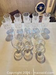 MaxSold Auction: Mixed Clear Cut Crystal and Plain Glass Wine Glasses - Calgary (Alberta, Canada) SELLER MANAGED Moving Online Auction - Varsville Place Northwest
