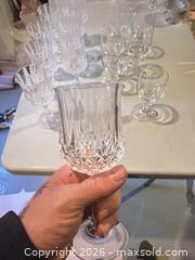 MaxSold Auction: Mixed Clear Cut Crystal and Plain Glass Wine Glasses - Calgary (Alberta, Canada) SELLER MANAGED Moving Online Auction - Varsville Place Northwest