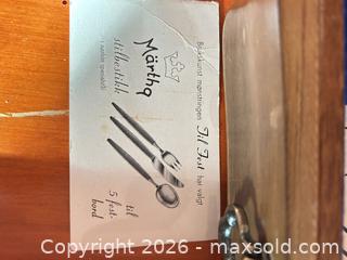 MaxSold Auction: Märtha Scandinavian Mid-Century Flatware Set with Wooden Case - Calgary (Alberta, Canada) SELLER MANAGED Moving Online Auction - Varsville Place Northwest