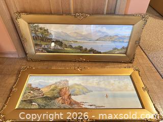 MaxSold Auction: Pair of Framed Prints by J. Rogers — Landscapes. Original art - Calgary (Alberta, Canada) SELLER MANAGED Moving Online Auction - Varsville Place Nw