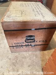 MaxSold Auction: Pair of Wooden Plywood Storage Crates with Hinged Lids - Calgary (Alberta, Canada) SELLER MANAGED Moving Online Auction - Varsville Place Northwest