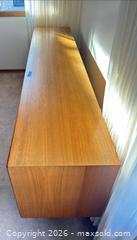 MaxSold Auction: Scandinavian Teak Sideboard Credenza with Sliding Doors & Drawers - Calgary (Alberta, Canada) SELLER MANAGED Moving Online Auction - Varsville Place Nw