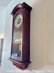 MaxSold Auction: Seiko Wall Clock, Cherry/Mahogany Wood Case, Medium - Calgary (Alberta, Canada) SELLER MANAGED Moving Online Auction - Varsville Place Nw