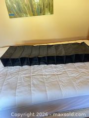 MaxSold Auction: Sherbrooke Blue & Black Vinyl Makeup Case with Hanging Organizer - Calgary (Alberta, Canada) SELLER MANAGED Moving Online Auction - Varsville Place Northwest
