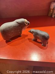 MaxSold Auction: Soapstone Bear and Bison Sculptures, Pair, Medium - Calgary (Alberta, Canada) SELLER MANAGED Moving Online Auction - Varsville Place Nw