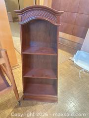 MaxSold Auction: Solid Wood Lot: Bar Cart, Wine Rack, Jewelry Box & Small Bookshelf - Calgary (Alberta, Canada) SELLER MANAGED Moving Online Auction - Varsville Place Nw