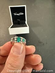 MaxSold Auction: Thomas Sabo 18 K White Gold Ring with Rectangular Emeralds - Calgary (Alberta, Canada) SELLER MANAGED Moving Online Auction - Varsville Place Nw
