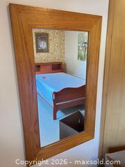 MaxSold Auction: Vertical Solid Wood Wall Mirror - Light Brown Oak - Calgary (Alberta, Canada) SELLER MANAGED Moving Online Auction - Varsville Place Northwest