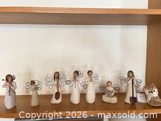 MaxSold Auction: Willow Tree–Style Angel Ornament Figurine Set (7+), Cream Beige - Calgary (Alberta, Canada) SELLER MANAGED Moving Online Auction - Varsville Place Northwest