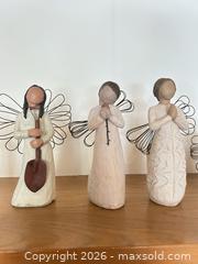 MaxSold Auction: Willow Tree–Style Angel Ornament Figurine Set (7+), Cream Beige - Calgary (Alberta, Canada) SELLER MANAGED Moving Online Auction - Varsville Place Northwest