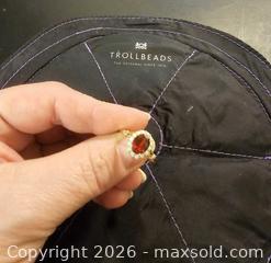 MaxSold Auction: Yellow Gold Halo Ring with Red Center Stone, Size 6 Approx - Calgary (Alberta, Canada) SELLER MANAGED Moving Online Auction - Varsville Place Nw