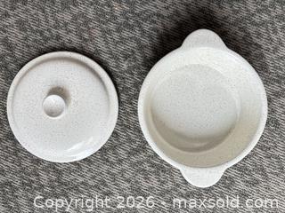 MaxSold Auction: Blue Mountain Pottery Stoneware Casserole Dish,  8inches - Mississippi Mills (Ontario, Canada) SELLER MANAGED Downsizing Online Auction - Rae Road