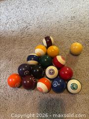 MaxSold Auction: Full Set of Pool/Billiard Balls (16) Phenolic/Resin - Mississippi Mills (Ontario, Canada) SELLER MANAGED Downsizing Online Auction - Rae Road