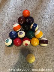 MaxSold Auction: Full Set of Pool/Billiard Balls (16) Phenolic/Resin - Mississippi Mills (Ontario, Canada) SELLER MANAGED Downsizing Online Auction - Rae Road