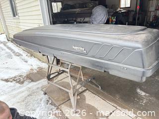 MaxSold Auction: Thule Galaxy (Karrite) Roof Cargo Box - Black - Mississippi Mills (Ontario, Canada) SELLER MANAGED Downsizing Online Auction - Rae Road