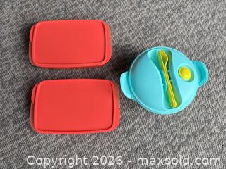 MaxSold Auction: Tupperware Food Storage Set — Lunch Bento & Bowl with Lids - Mississippi Mills (Ontario, Canada) SELLER MANAGED Downsizing Online Auction - Rae Road