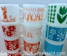 MaxSold Auction: Collection of Vintage Milk Glass Mugs - Fire-King & Termocrisa - Cornwall (Ontario, Canada) SELLER MANAGED Downsizing Online Auction - Queen Street