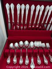 MaxSold Auction: Silver Plate Flatware Service for 12 with Anti-Tarnish Chest - Cornwall (Ontario, Canada) SELLER MANAGED Downsizing Online Auction - Queen Street