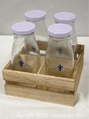 MaxSold Auction: Cafe St. Germain Paris Milk Bottles in a Crate - Campbell (California, USA) PARTNER MANAGED Estate Sale Online Auction - Dell Avenue