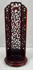MaxSold Auction: Carved Wood Asian Style Stand for Vase - Campbell (California, USA) PARTNER MANAGED Estate Sale Online Auction - Dell Avenue