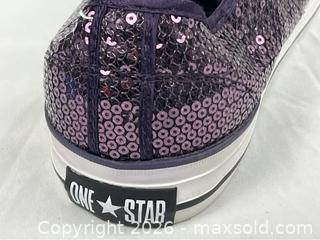 MaxSold Auction: Converse One Star Purple Sequin Sneakers - Campbell (California, USA) PARTNER MANAGED Estate Sale Online Auction - Dell Avenue