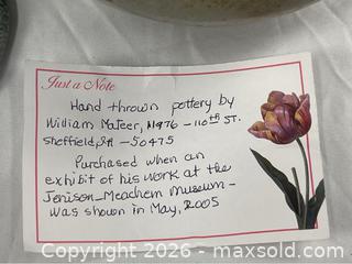 MaxSold Auction: Hand Formed Artisan Pottery Jar with Provenance - Campbell (California, USA) PARTNER MANAGED Estate Sale Online Auction - Dell Avenue