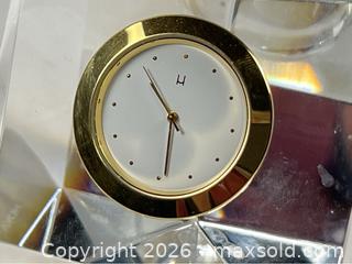 MaxSold Auction: Hoya “Museum Crystal” Desk Clock - Campbell (California, USA) PARTNER MANAGED Estate Sale Online Auction - Dell Avenue