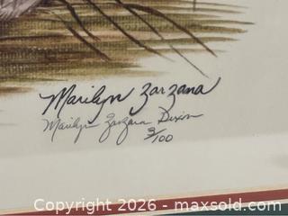 MaxSold Auction: Limited Edition Print of Green-Winged Teal Ducks by Marilyn Zarzana Dixon - Campbell (California, USA) PARTNER MANAGED Estate Sale Online Auction - Dell Avenue