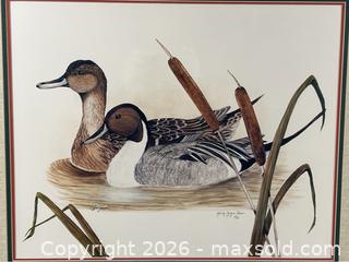 MaxSold Auction: Limited Edition Print of Northern Pintail Ducks by Marilyn Zarzana Dixon - Campbell (California, USA) PARTNER MANAGED Estate Sale Online Auction - Dell Avenue