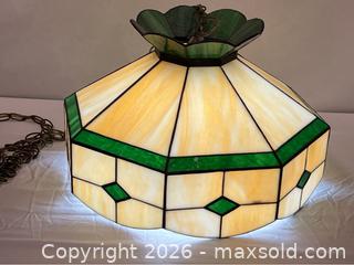 MaxSold Auction: Stained Glass Hanging Lamp - Campbell (California, USA) PARTNER MANAGED Estate Sale Online Auction - Dell Avenue