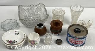 MaxSold Auction: Treasure Hunt Lot of Collectible Glass, China, Wood Items and More - Campbell (California, USA) PARTNER MANAGED Estate Sale Online Auction - Dell Avenue